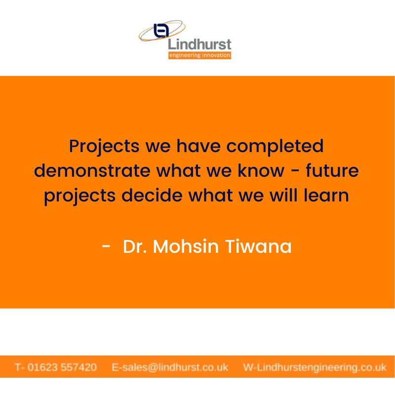 “Projects we have completed demonstrate what we know - future projects decide what we will learn.”

- Dr. Mohsin Tiwana

#MondayMotivation