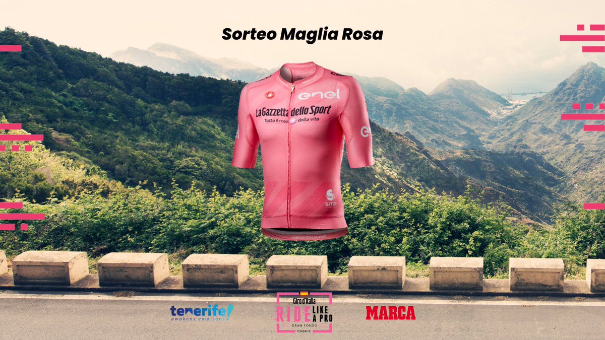 ¿Quieres una #MagliaRosa firmada por los mejores ciclistas de <a href="/lavuelta/">La Vuelta</a> ?
¡Lanzamos SORTEO junto a <a href="/marca/">MARCA</a> !

Para participar entra en nuestra cuenta de Instagram @ridelikeaprospain y sigue los pasos📝.
Sorteo abierto hasta el 11/09⏱.
#ridelikeaprospain #girotenerife