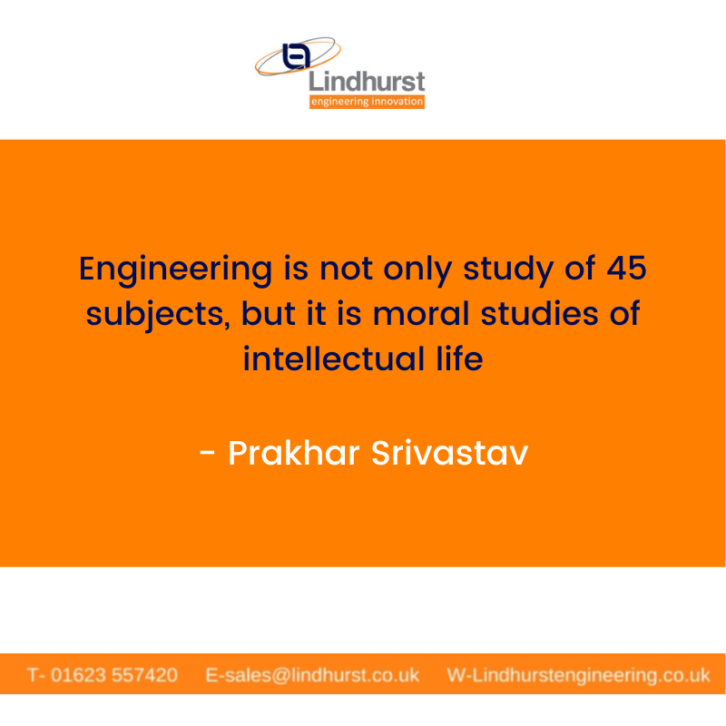 “Engineering is not only study of 45 subjects, but it is moral studies of intellectual life.”

- Prakhar Srivastav

#MondayMotivation