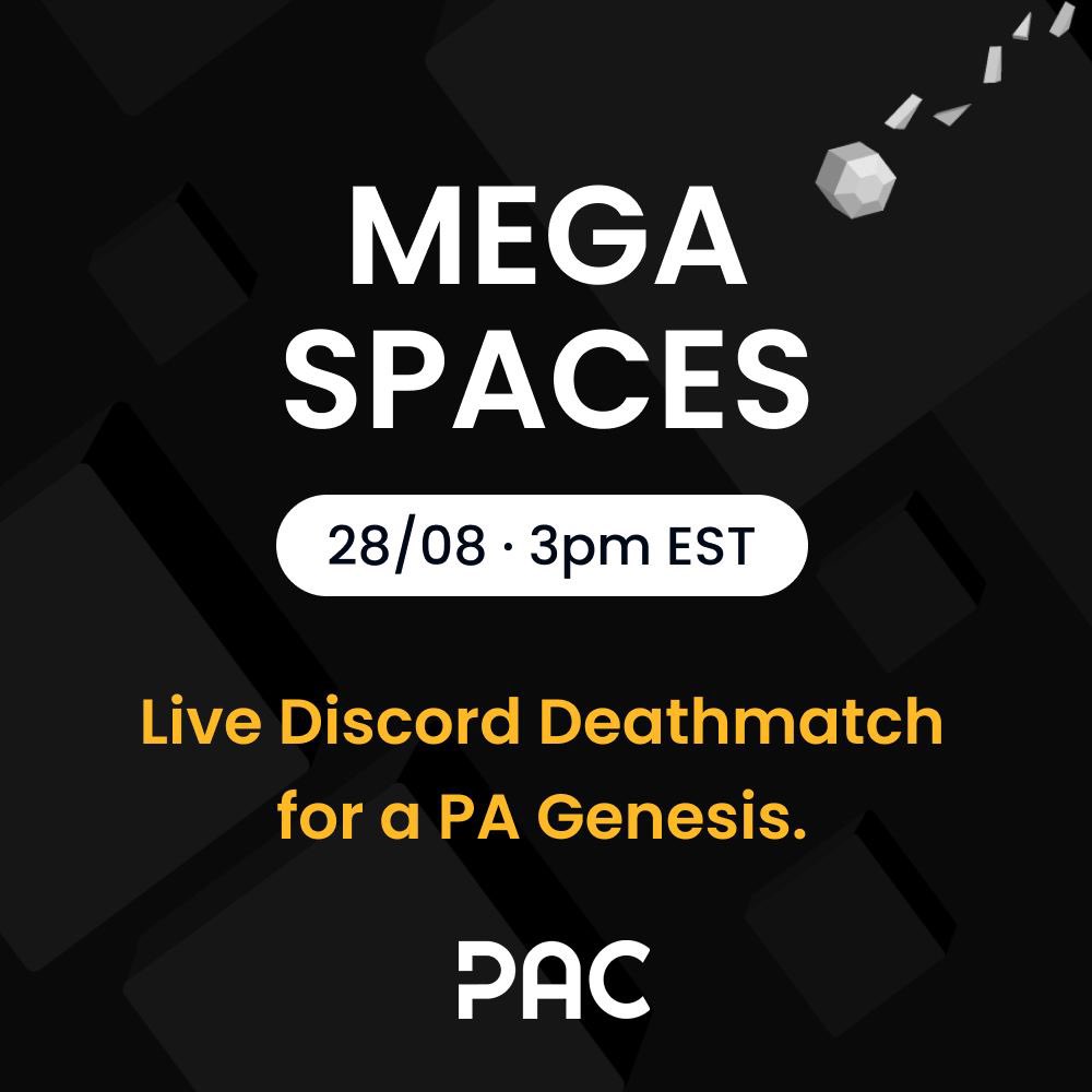 Special guests, 4 x PA Genesis giveaway, live discord death match + more.

Diarise 28/08 3pm EST.

Do not miss this!!