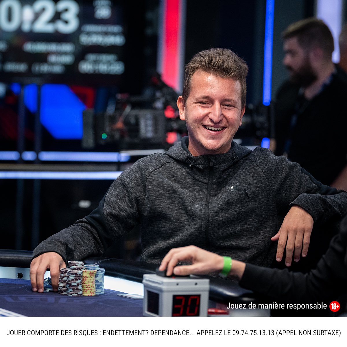 On y est ! Jimmy Guerrero en Heads-up face à l’Italien Giuliano Bendinelli sur le Main Event de l’EPT Barcelona
#poker #EPTBarcelona