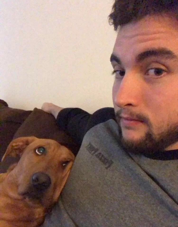 ZsfiNmeth3's tweet photo. find someone who looks at you like this dog looks at its men...🐒 https://t.co/uqamKndJ9b