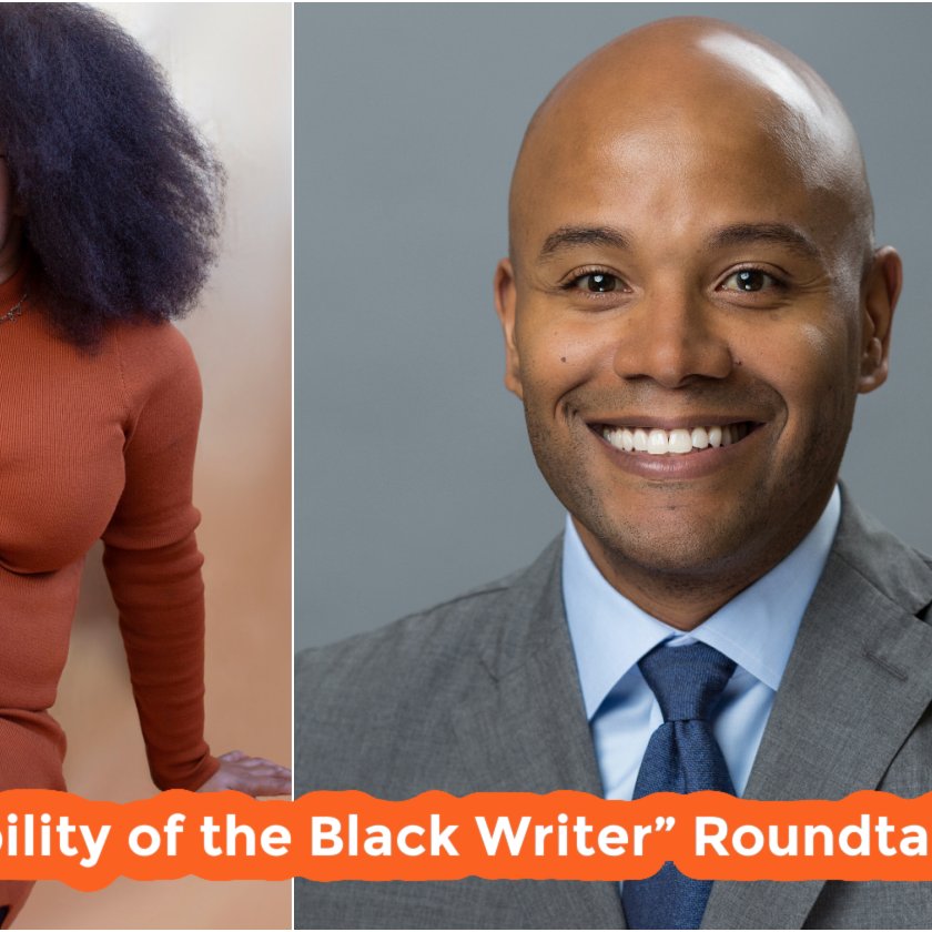 akilaworksongs's tweet photo. Tonight, 6:10 ET: @BookTV (#CSPAN2) will broadcast the @Center4BlackLit's #NBWC2022 panel moderated by #MarkAnthonyNeal @NewBlackMan. Watch him, #EdwidgeDanticat, @marclamonthill (pic), @MorganJerkins, + @PenielJoseph (pic) discuss “The Social Responsibility of the #BlackWriter.” https://t.co/C14vLSlUDu