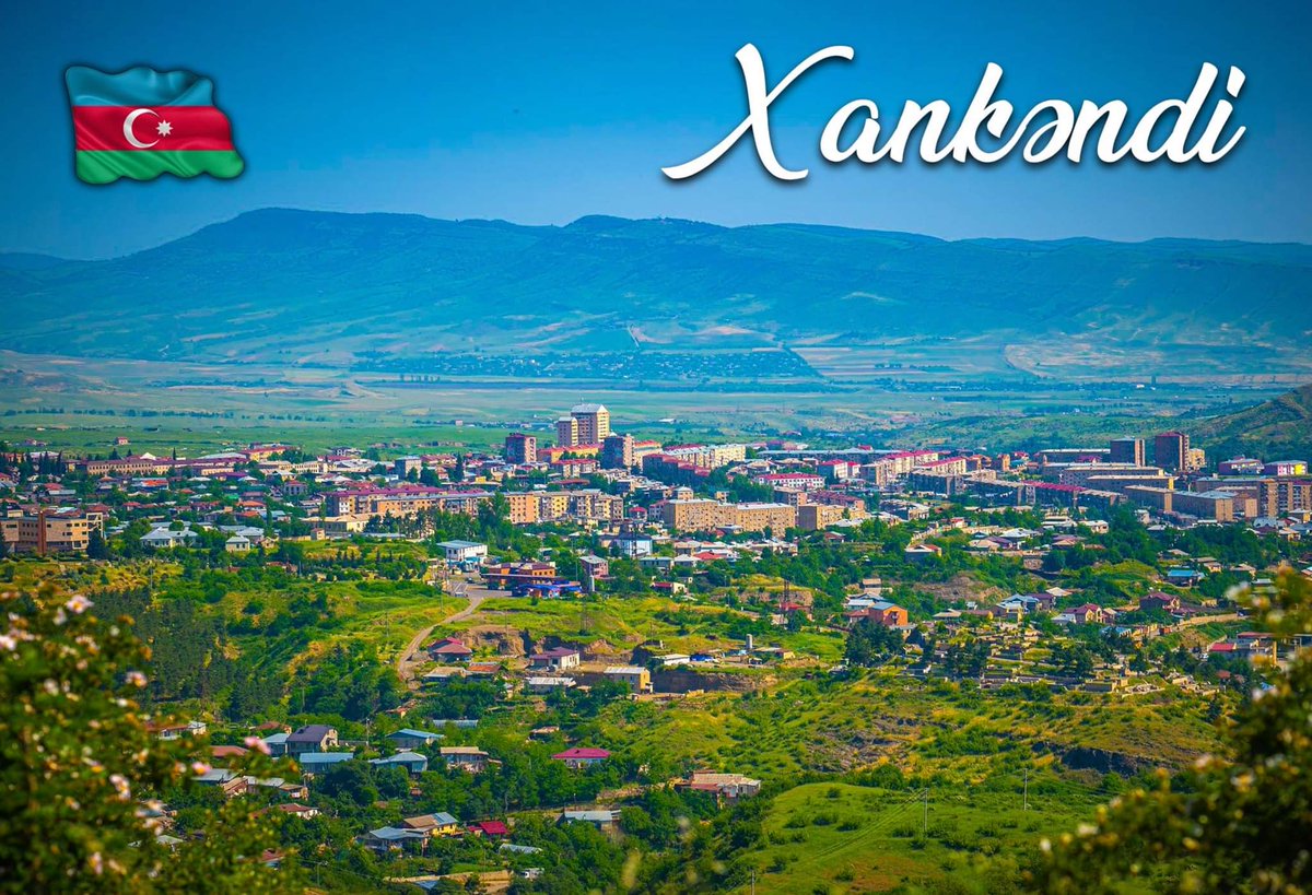 Khankendi (Xankəndi) city of #Azerbaijan in #Karabakh ❤️ Its name means 'khan's village' (xan - khan, kənd - village) as first only khans & their families settled there as royal recreational area. It was established by Karabakh 🇦🇿 khans in 18th century #Caliber #history #facts