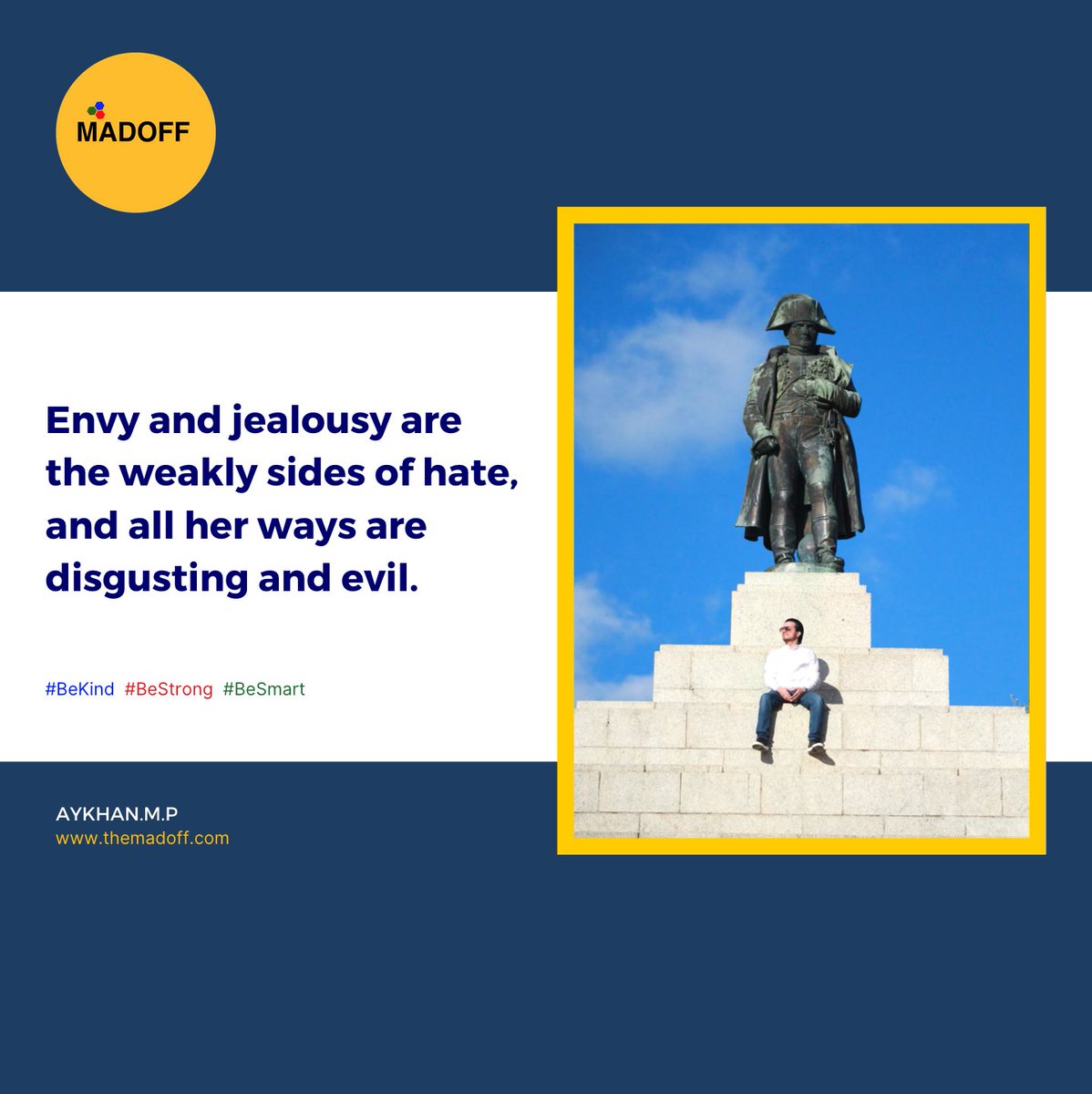 themadoff's tweet photo. Envy and jealous are the weakly sides of hate, and all her ways are disgusting and evil.

#TheMadoff #OfficialMadoff #Motivation #Inspiration #Inventions #Quotes #DailyQuotes #ImagineNewVisions https://t.co/bWyCFobJo1