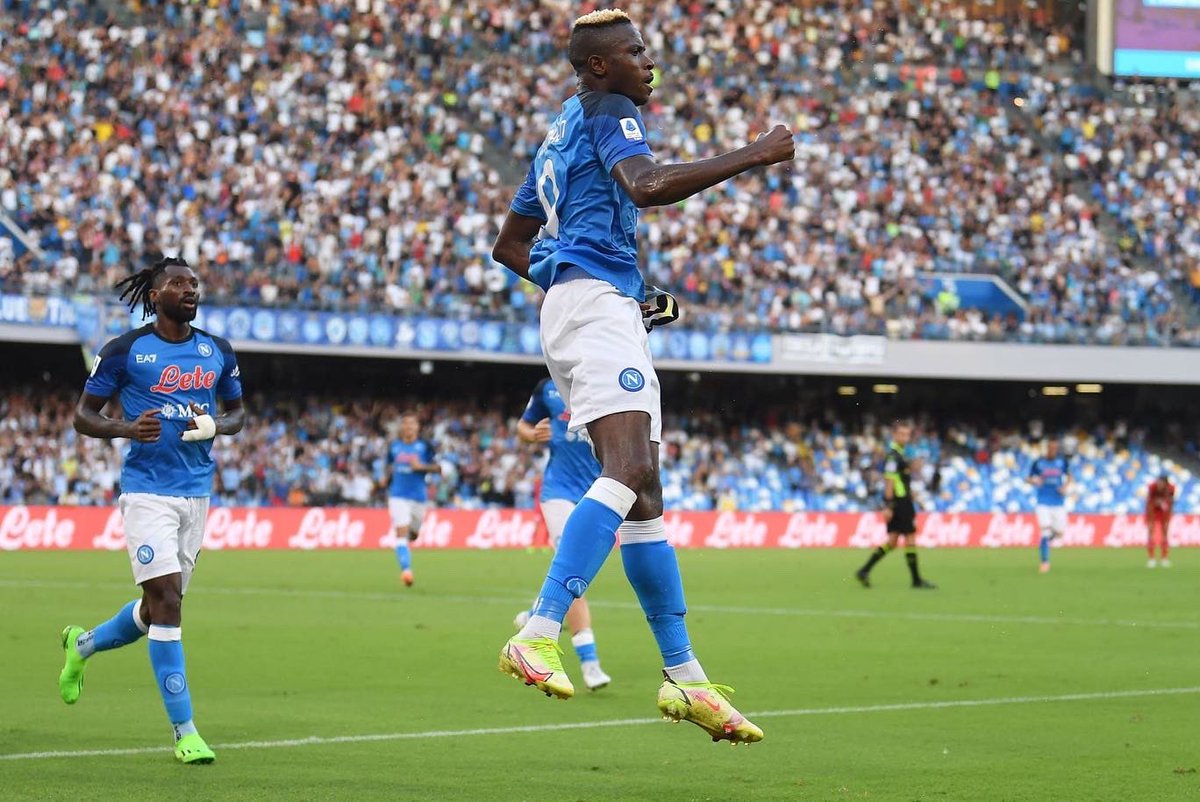 victorosimhen9's tweet photo. Another Win,Another Goal.God Is The Greatest🙏🏽We Move💪🏽⚽️ @sscnapoli https://t.co/pbus59mKAh