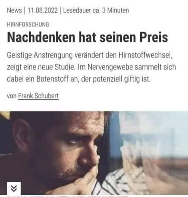 IngeRusselchen's tweet photo. Neues von der Hirnforschung 🤣🤣 https://t.co/SSnAuHploA