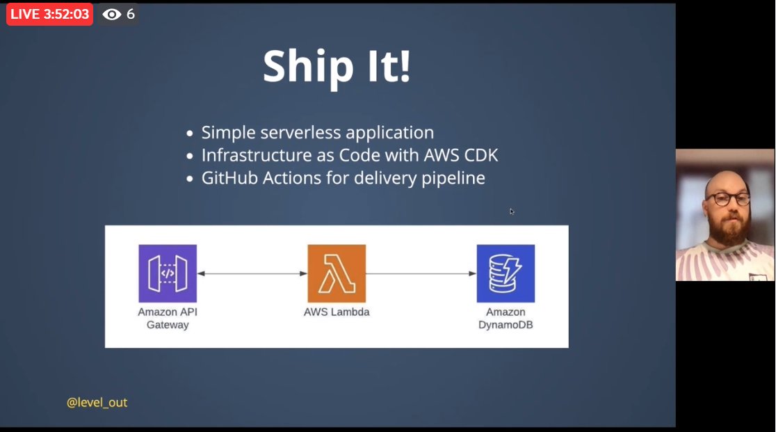 Let's look at how we can snap together a small set of tools to quickly and simply get your serverless application running in the AWS cloud. 
Come join us in last talk before the closing: Serverless: Ship on Day 1 with Luke Hedger