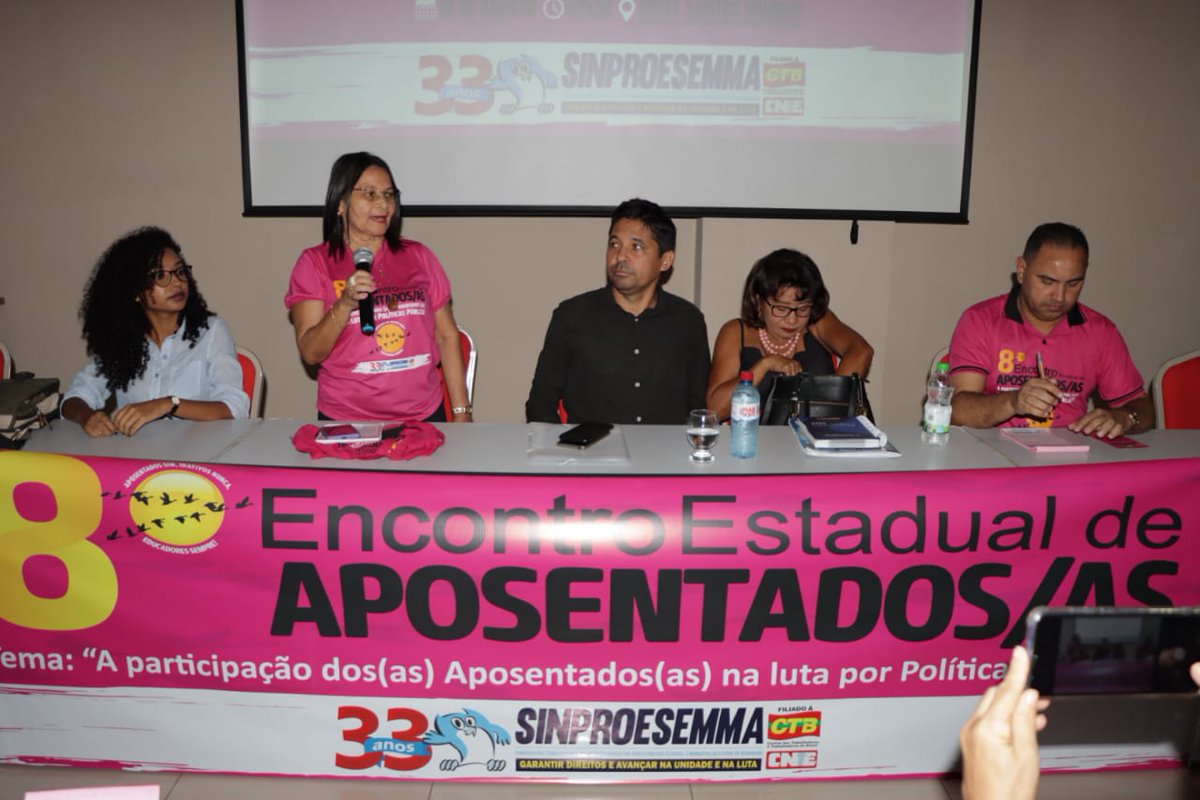 sinproesemma_'s tweet photo. Agradecemos a presença das companheiras e companheiros que participaram do 8º Encontro de Aposentados, na última sexta-feira19 no Hotel Santos Dumont, em São Luís.
#Garantir Direitose Avançar na Unidade e na Luta!
#sinproesemma https://t.co/BH1eWrtOMu