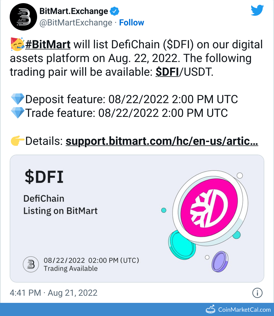CoinMarketCal Bot tweet media