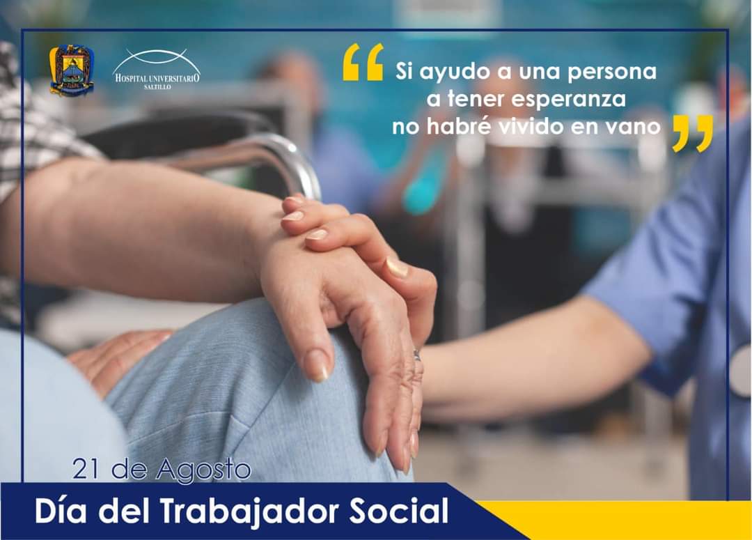 HU_Saltillo's tweet photo. Hoy queremos felicitar a los y las trabajadoras sociales en su día, gracias a las de nuestro hospital por trabajar cada día siempre pensando en ayudar. ✨ https://t.co/3crC6Z85RD