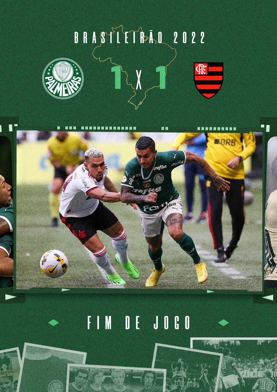 Flamengo e Palmeiras fazem bom jogo no Maracanã, mas empatam sem