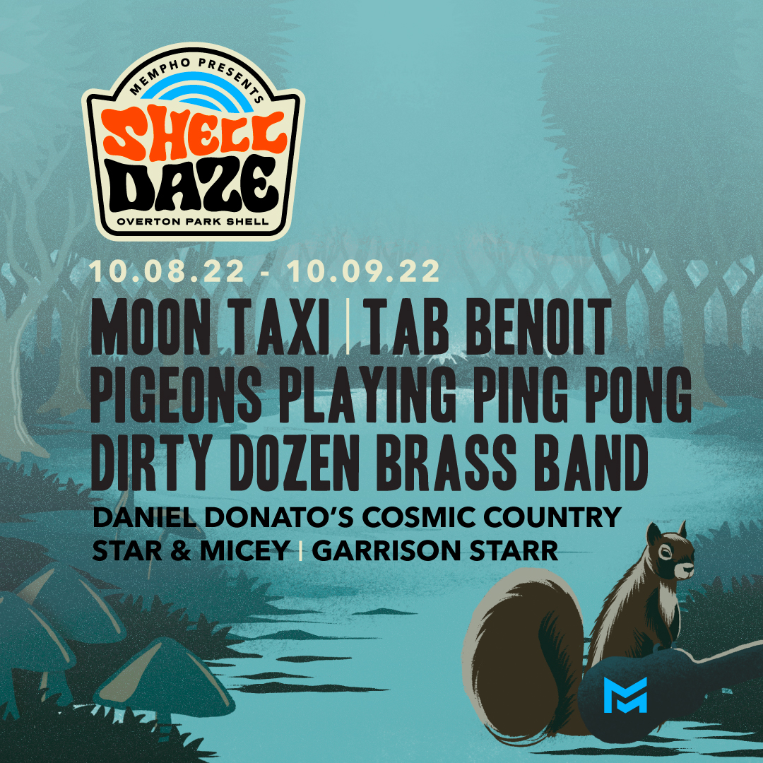 MemphoFest's tweet photo. Last week @MemphoPresents announced #ShellDaze at @TheShell901 Oct 8 & 9. Featuring @MoonTaxi, @TabBenoitLA, @pigeonsplaying, @dirtydozenbrass, and more!
Tix on sale at https://t.co/RsxkcEorT3. ✨ 2-Day buyers will be entered to win a pair of VIP tix to next year’s Mempho Fest! https://t.co/M43Q0lXB1P