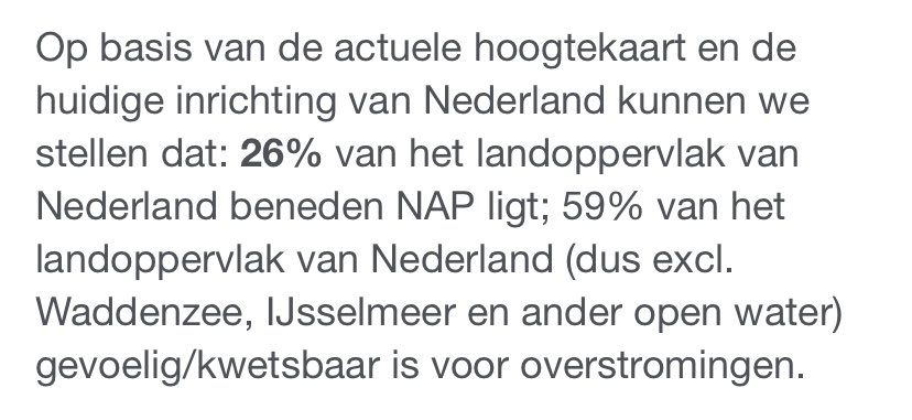 #zomergasten “slechts” 26% van Nederland ligt beneden zeeniveau
