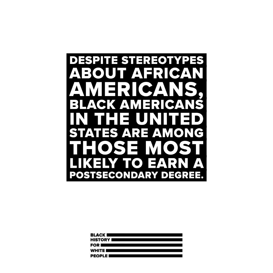 For example, the National Center for Education Statistics reported that from 2000–2001 to 2015–2016, the number of bachelor's degrees awarded to Black students increased by 75% &amp; the number of associate degrees earned by Black students increased by 110%.

thoughtco.com/black-women-mo…