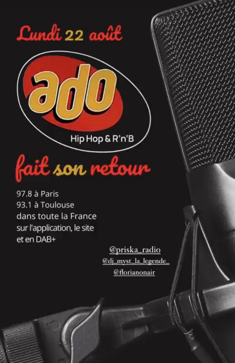 #hiphop #RnB #Radio #rentrée #RENAISSANCE