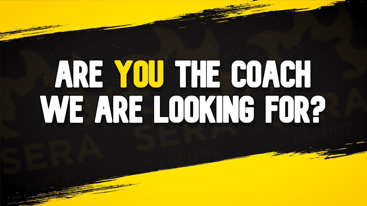SERA_ESPORT's tweet photo. LOOKING FOR A COACH!

We're looking for the last piece in our management core.

- A first division Coach is needed for next season.

Wanna be a better coach? Work different?
Contact us on Twitter, or contact our Sports director @KasperNebel

#GamingMadePerfect https://t.co/9OOmpLv31X