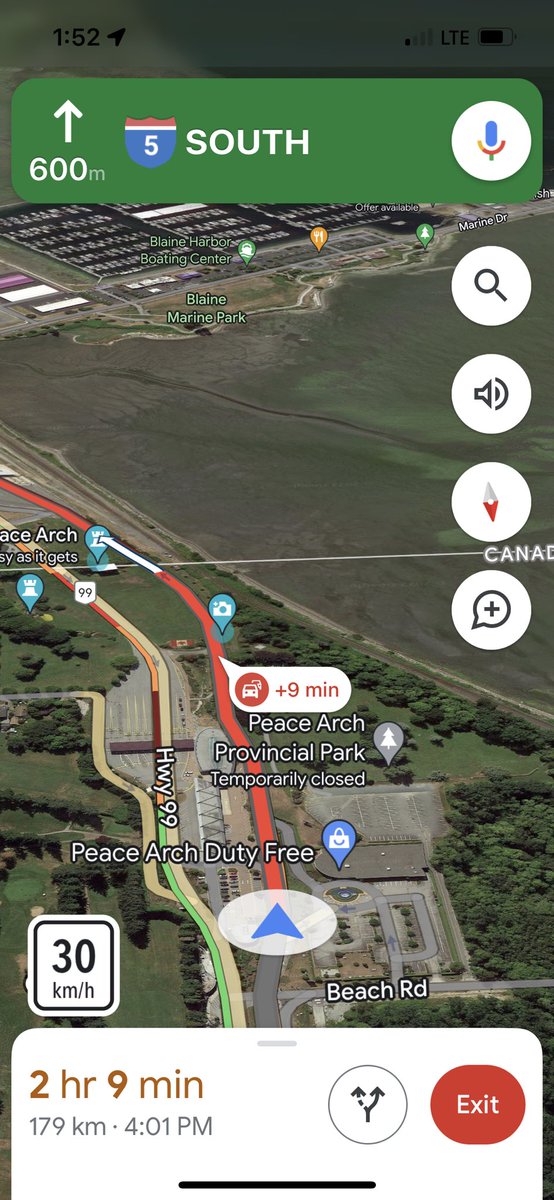 domengineerdad's tweet photo. @googlemaps why not have more accurate border crossing times and reroute to the entry point with shortest times? Sitting here 45 minutes and @googlemaps shows +9 minutes. https://t.co/OuCp4GdFGV