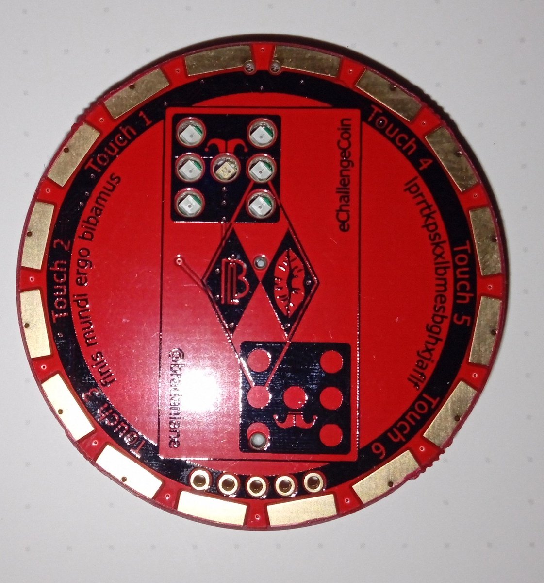 red5heep's tweet photo. Just back from #DEFCON30 and as promised I'm releasing the hacking guide for #echallengecoin 2022 from @bradanlane 😉
https://t.co/YTMpGjdfYX
#badgelife https://t.co/dY8cQFIr3k