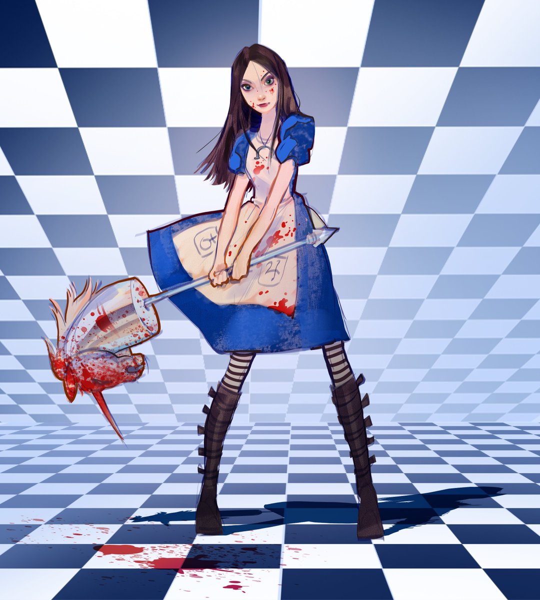 fiireblanket's tweet photo. lol #AliceMadnessReturns https://t.co/8HojX84sK0