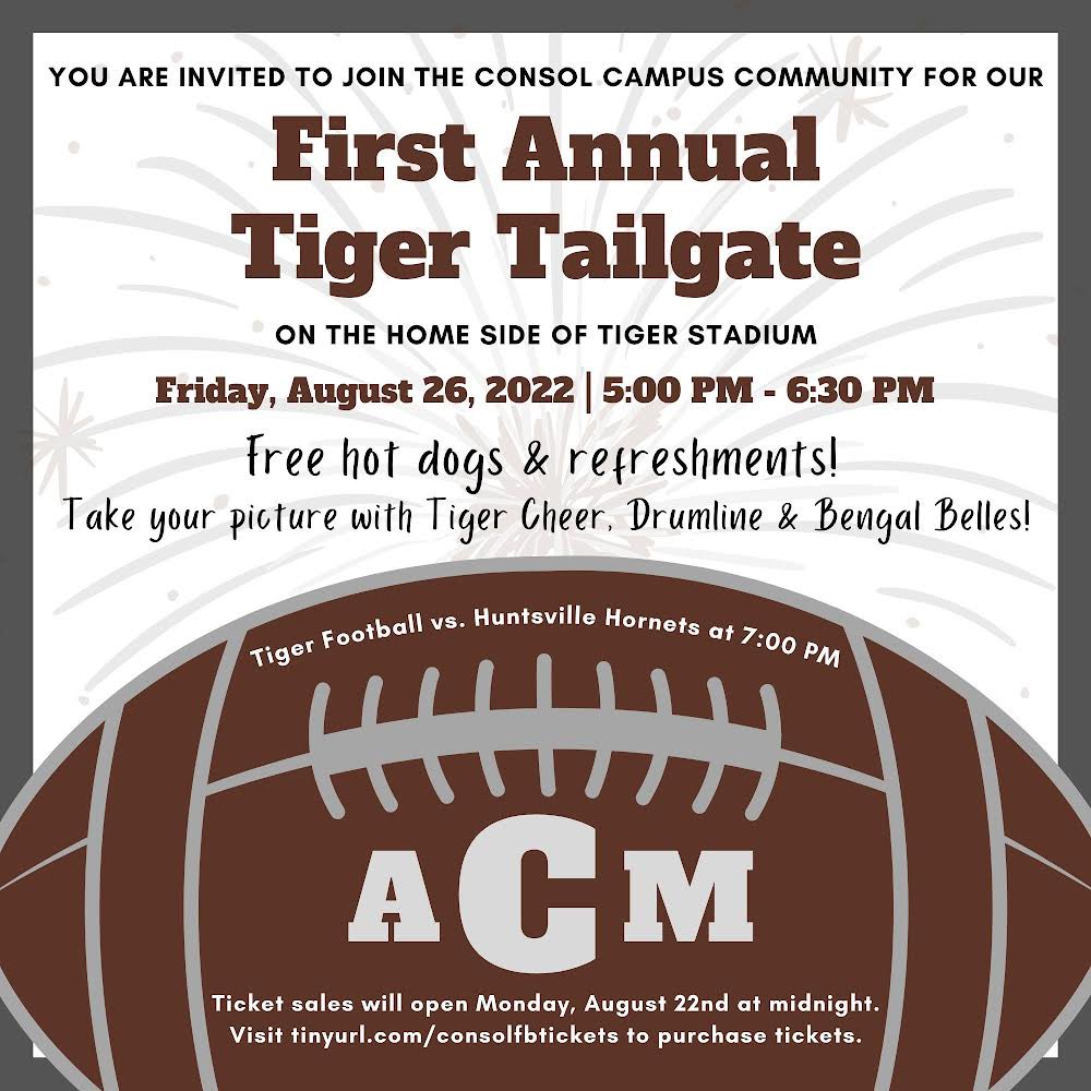 KeKeJohnson314's tweet photo. Join us for some Tiger fun! Are you ready for some 🐯🏈?! @AMCHSWeb https://t.co/M2sk3EvzSI