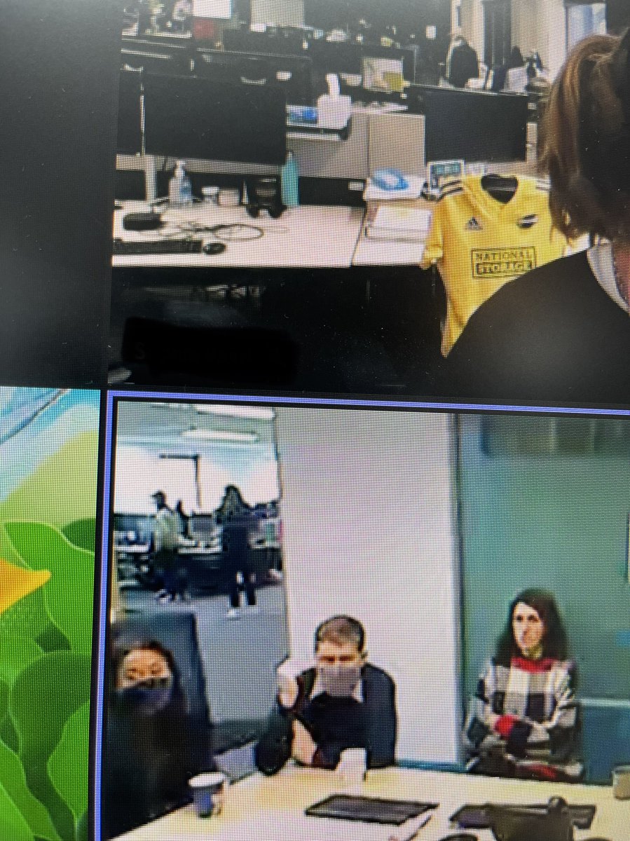 Nice of <a href="/JohnJCampbell/">John Campbell</a> to make an appearance in the 9am news meeting 😂🟡⚫️ <a href="/Hurricanesrugby/">Hurricanes Rugby</a>