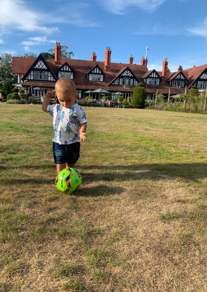 jade_windley's tweet photo. It’s been a cracking footballing weekend in the Leeds / Sunderland household ⚽️

Little Freddie enjoying the @PetwoodHotel today 💙

@guygalpin 🥰 https://t.co/CU6Oyhg55U