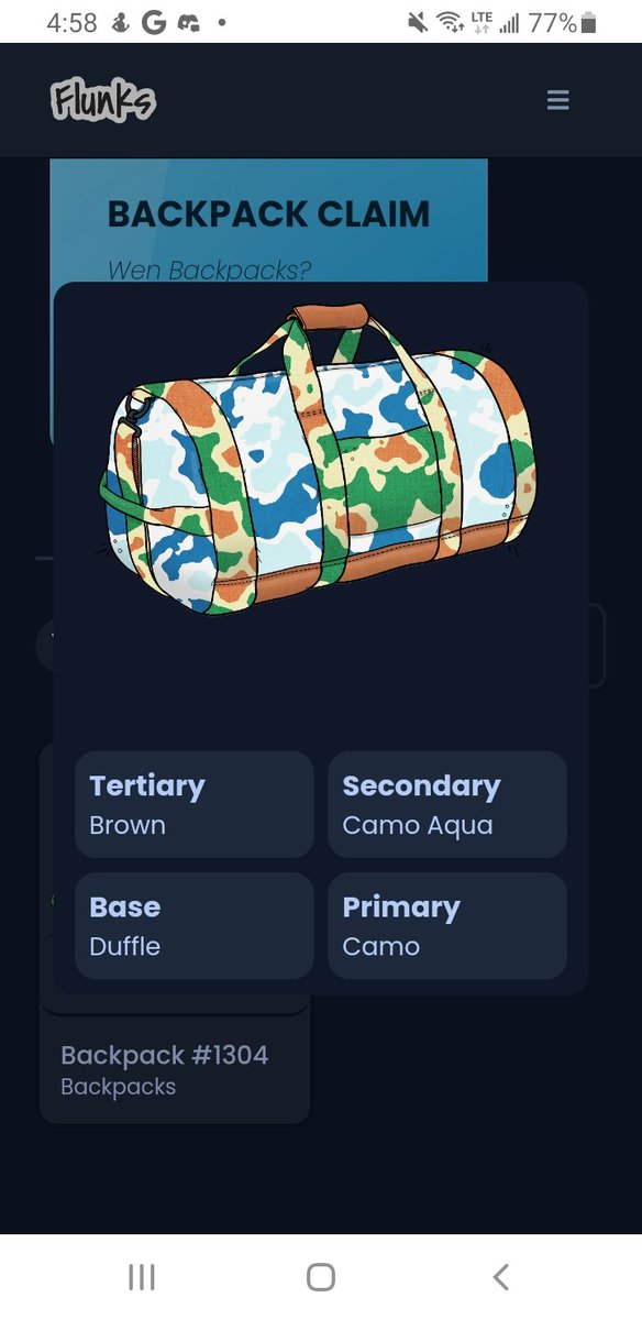 Chris_Ryan_Sim's tweet image. Came on camo duffle. #flunksonflow