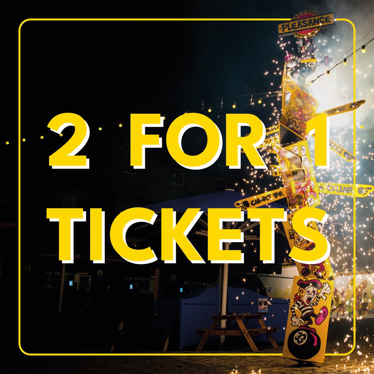 ThePleasance's tweet photo. It’s Sunday night, so we’ve got a treat for you…

2 for 1 tickets are back tomorrow and Tuesday!

To redeem, simply select the Edfest 2 for 1 Ticket option at checkout, valid only on eligible shows through Pleasance or https://t.co/qWU3chmoxt

Shows 👉 https://t.co/Z0xtu3adaM https://t.co/Ll0VO35RLV