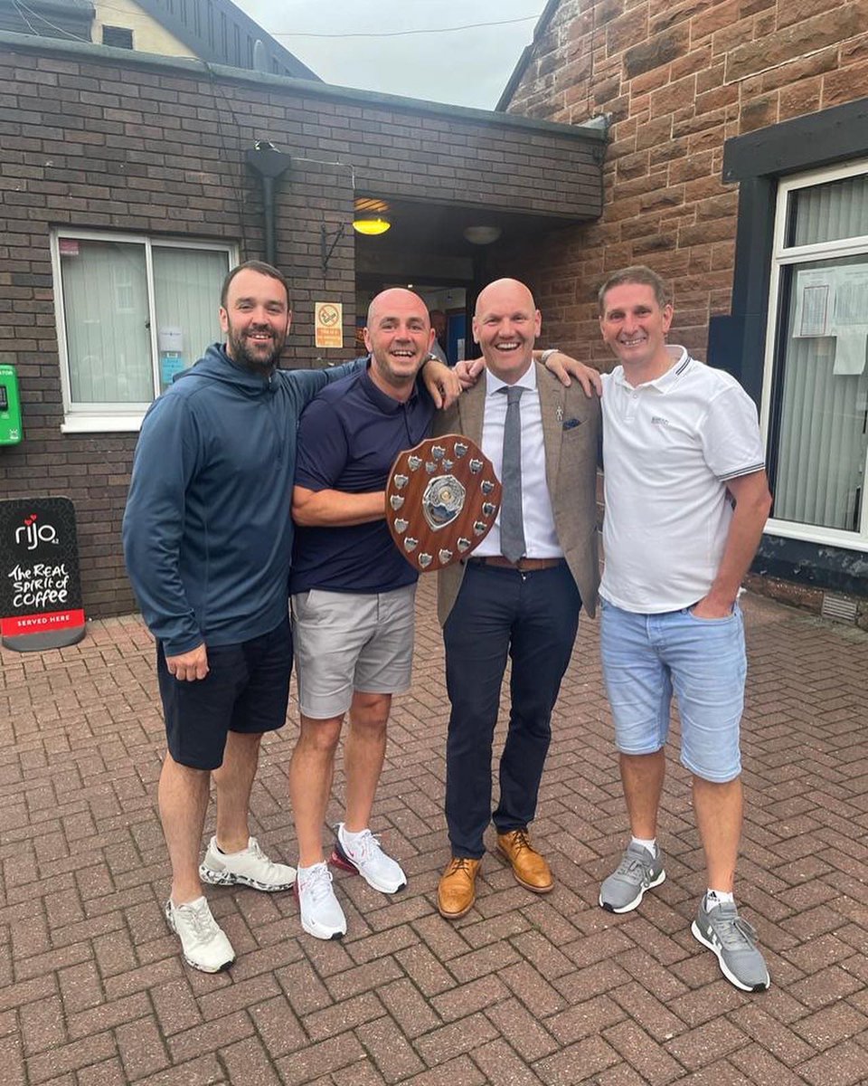 ErskyGolfPro's tweet photo. Thank you to Dumfries &amp; Galloway Golf Club for another great Pro Am! 25 years and still  going strong. Always great to go back to where it all started 21 years ago. Chuffed for my sponsored team Glass &amp; Glazing 12 years of trying and finally nail the top  spot! #Straightandtrue https://t.co/qTaZBsFe9A