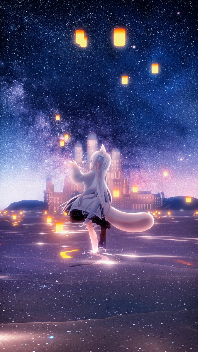 「 Golden Night - もちもちも #VRChat 」|bbbbitのイラスト