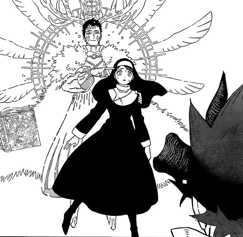 ShadzMangaOnly's tweet photo. Wonder if this means Damnatio will be revealed as a soldier for Lucius later. I'd recruit him. Most competent politician of the few we've seen & I think Lucius is something who would put more thought into how their new world is run after victory.
#BlackClover334 #ShadzBC #BC334 https://t.co/2GKkCrx9TZ