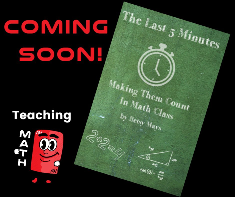 Betsymays123's tweet image. I’m so excited! My first book will be published soon.
#matheducation #teachingmath #studentengagement