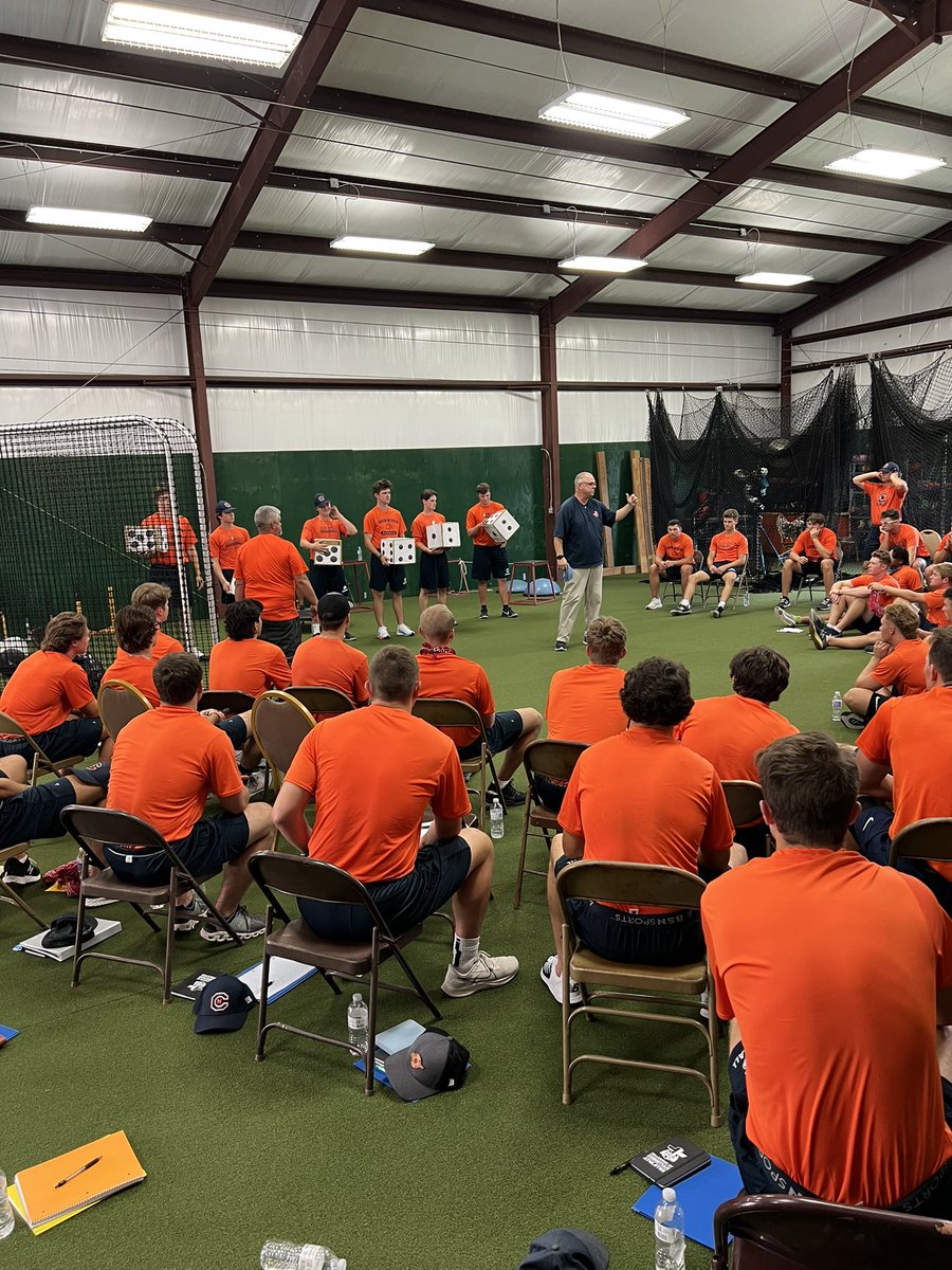 CNBaseball's tweet photo. Some awesome team building exercises yesterday! Special thank you to Gaines Cox and JD Lambert for coming out and running the exercises with our guys, as well as passing along some great knowledge. 

#TalonsUp 🦅 https://t.co/Z5jxU52D9I
