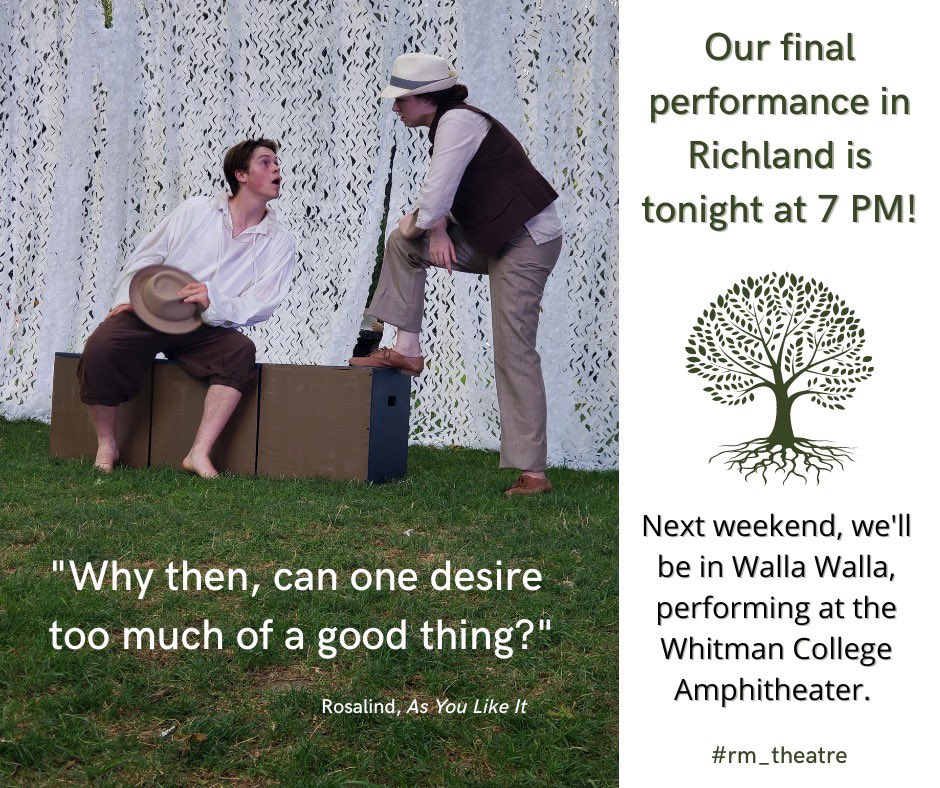#AsYouLikeIt #rm_theatre #Shakespeare #ShakespeareInThePark @rm_theatre
