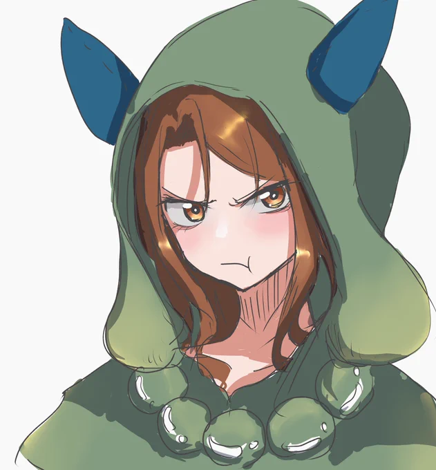 キング、機嫌なおして…#ウマ娘 #キングヘイロー#キングの怪獣着ぐるみシリーズ 