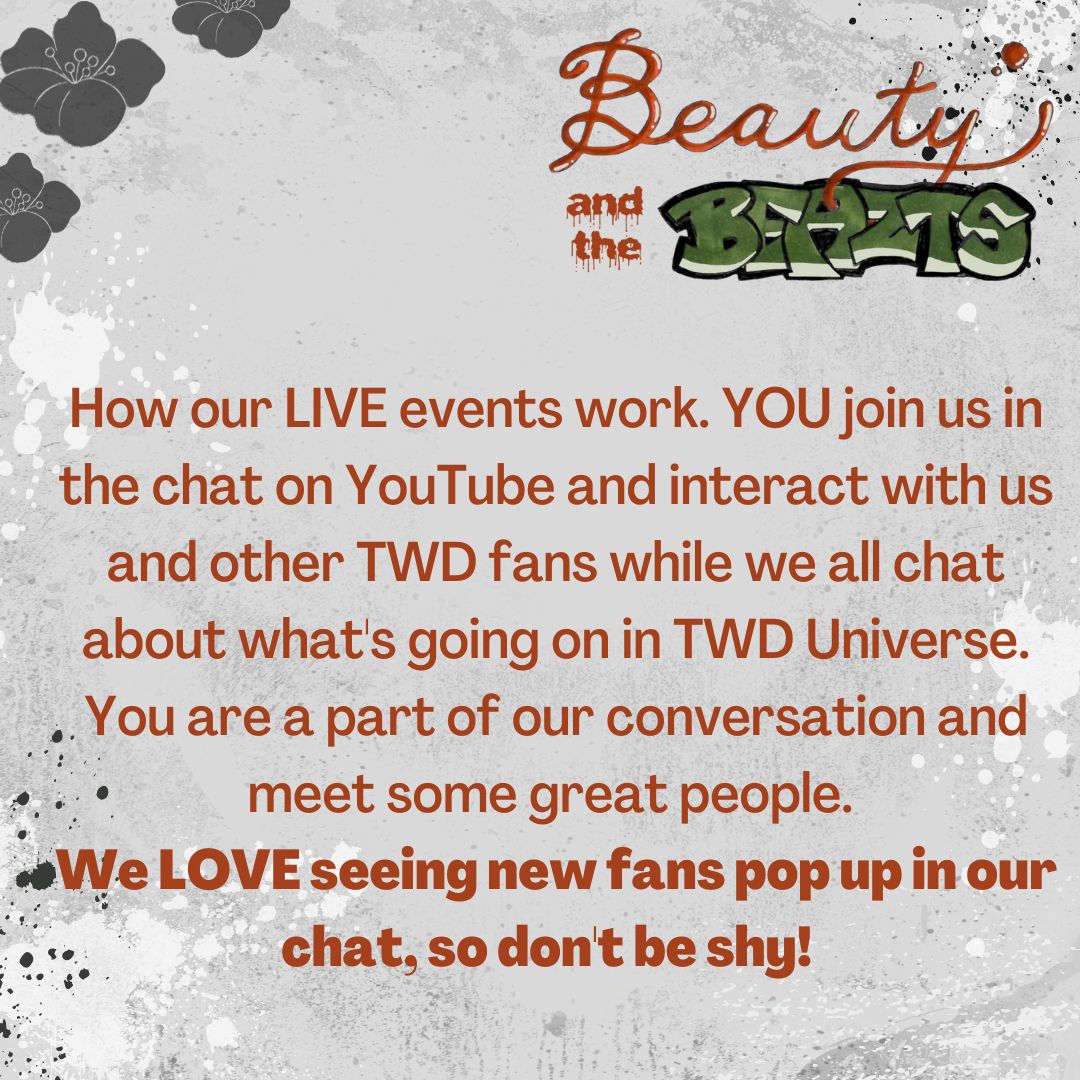 BeautyNBeazts's tweet photo. Join us August 22 at 7pm ET. 
Let's talk about that #TalesofTWD 2nd episode "Blair/Gina" #TWDFamily  #TWD #TheWalkingDead #Podcast #TWDPodcast https://t.co/MamKcWD6aU