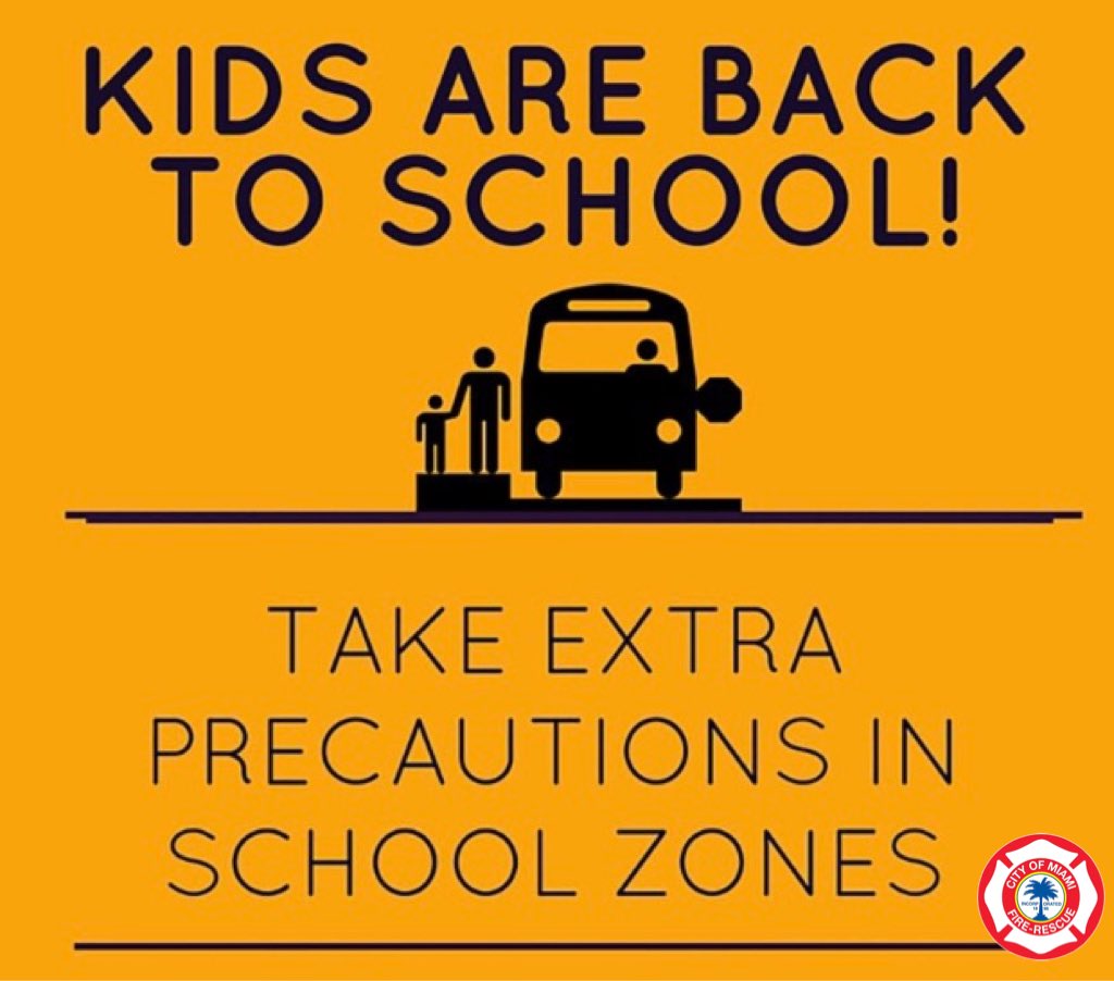 As we start the first full week of school, #mfr reminds you to slow down while driving through school zones.