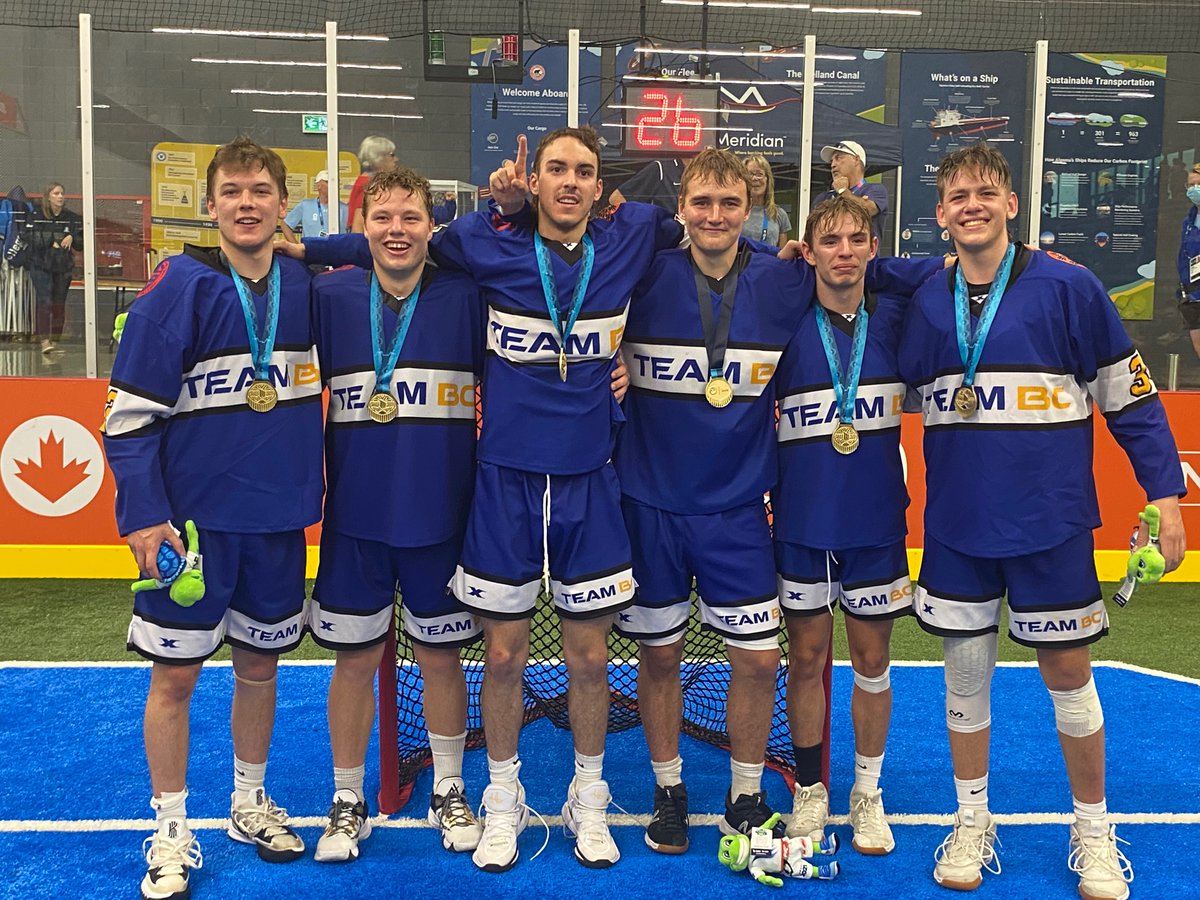 Congrats to U17 Teams BC with a huge, exciting win <a href="/2022CanadaGames/">Niagara 2022 Canada Summer Games</a> over Ontario.
Very proud of our 6 Poco Jr Saints Dylan Ilett, Jordan Meech, Levi Touhey, Dorian Connolley, Nolan Ross, and Josh Mills. 🥇
💙💛🥍🖤💛