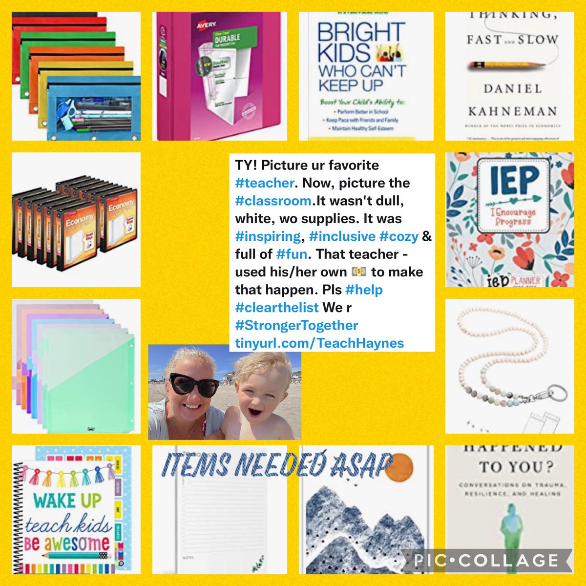MelissaRHaynes's tweet photo. @MrsDSpEd @FISKERWHALE @mrsluley @cmcicone90 @elbommarito @Amanda35661817 @Smileyloves4 @AngelaBurns0 Pls!! Happy Funday! My #Students have #slowprocessingspeed. I'd β₯οΈ to learn more so that I can share w/their #classroom π©πΌβπ«s. Also, I'd β₯οΈ some #IEP #supplies. Pls see bio & @amazon #clearthelist 4 my why. #inclusion https://t.co/RJ4ZXoXw0J https://t.co/jeb8xS8goQ