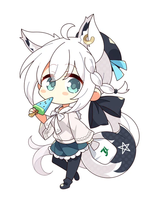 残暑見舞い#絵フブキ 