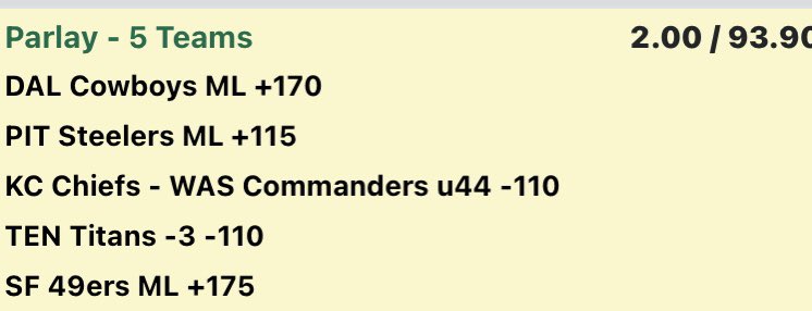 BACK TO BACK NIGHTS BACK TO BACK PARLAY HITS‼️

NO I DIDNT TELL MY PATIENTS BECAUSE MY RESPECT IS DOWN

IF YOU WANT PICKS FOR COLLEGE FOOTBALL AND NFL SPREAD THE FUCKING WORD ABOUT THE DOC

WOOOOOOOO
