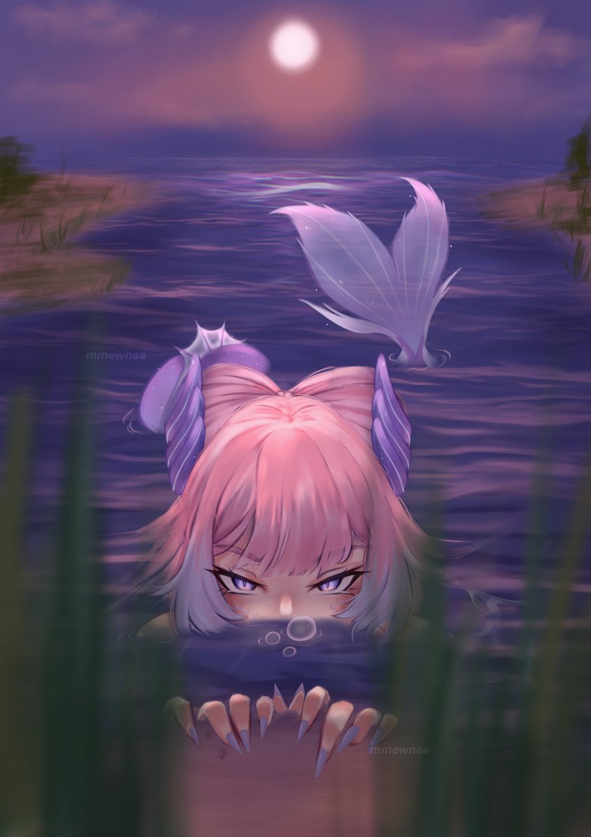 mmewnaa's tweet photo. i heard there’s a siren that lurks in watatsumi’s waters 🫧

#原神 #kokomi #GenshinImpact https://t.co/DnkTUDcTII