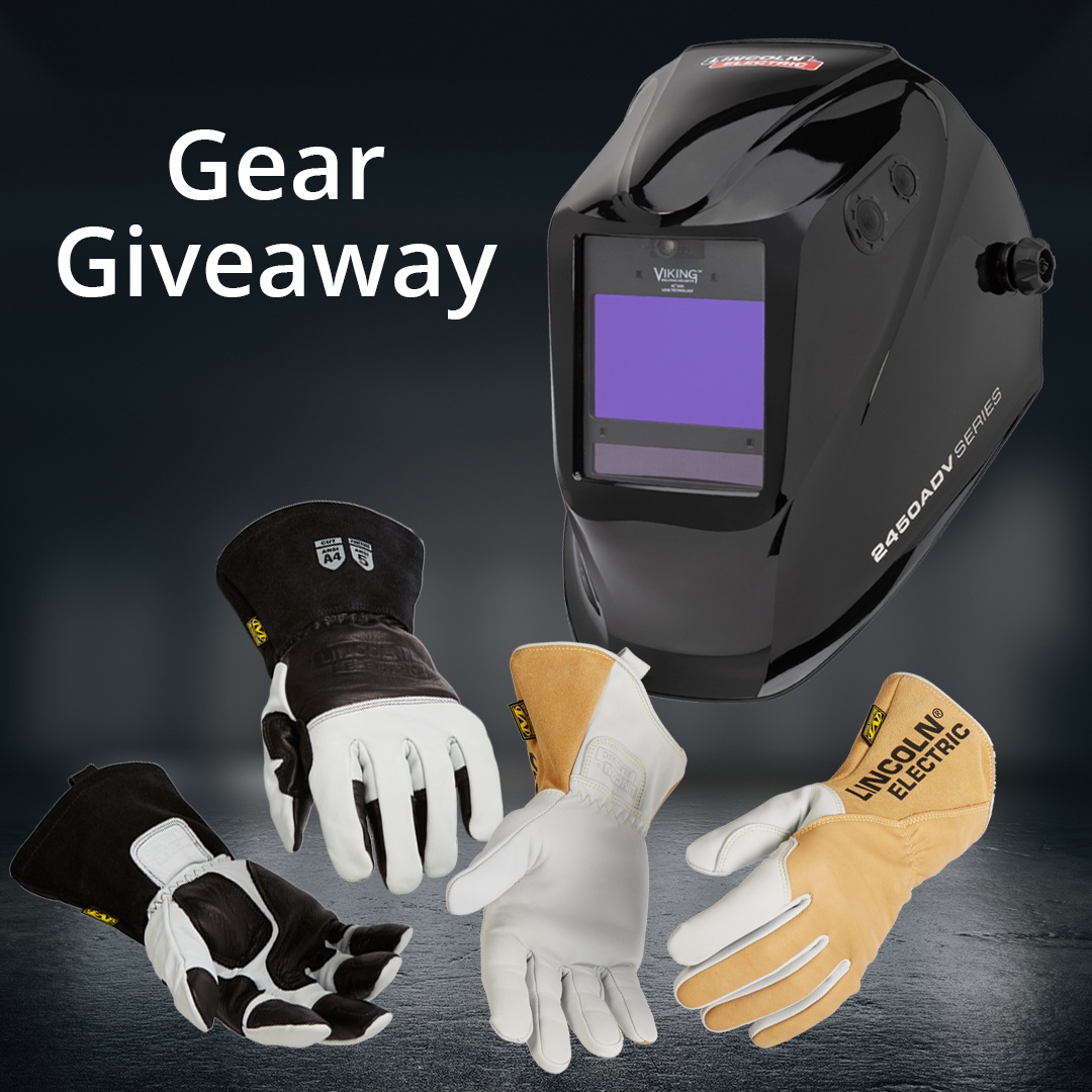 LincolnElectric's tweet photo. We're also teaming up with @John_Malecki to give you another chance to win a VIKING 2450 ADV Series Helmet, MX Series Premium TIG Welding Gloves, and MX Series Premium A4 Cut Resistant MIG Welding Gloves! Click here to enter: https://t.co/CWgtX6P8Ug #WeldRed #WeldRedNation https://t.co/k2n9VvwPdh