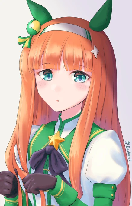 #夏休みはサイレンススズカのイラストが増えるらしい #ウマ娘アイコンにも使ってるアップのスズカさんー! 