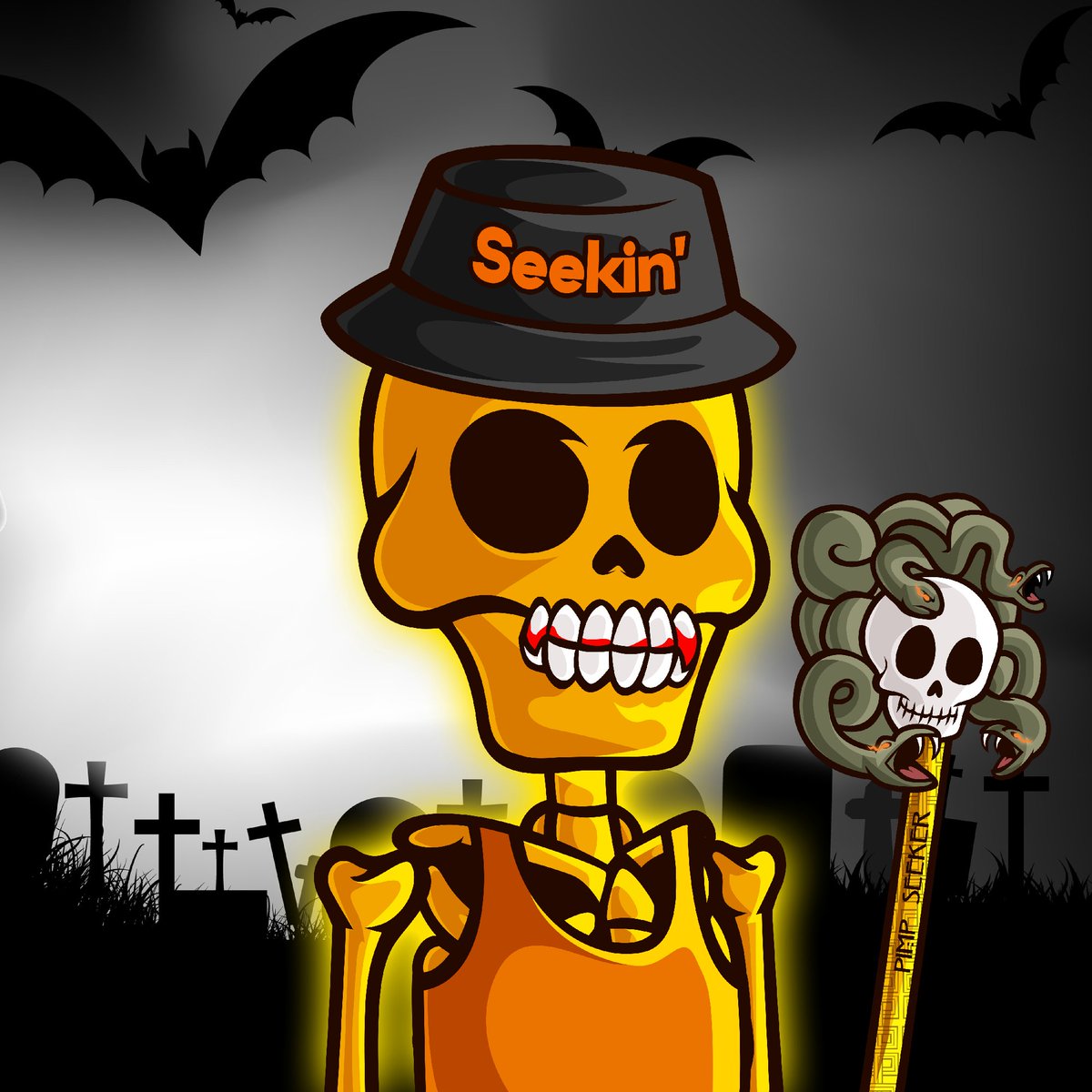 GhoulsDAO's tweet photo. Crispy, clean... who is going to mint a golden degen?! 

💀🔥

#NFT #NFTs #SOL #Solana #SolanaNFTs #DAO https://t.co/wp1sbkWvZp
