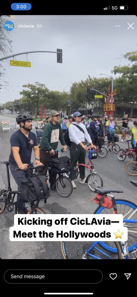 Incredible to experience <a href="/CicLAvia/">CicLAvia</a> Meet the Hollywoods! A real life street takeover showing how to make California a bike friendly and pedestrian place to be. Big thanks to the <a href="/bromptonusa/">Brompton Bicycle USA</a> LA / SoCal community who showed up &amp; to all the organizers #activetransportation
