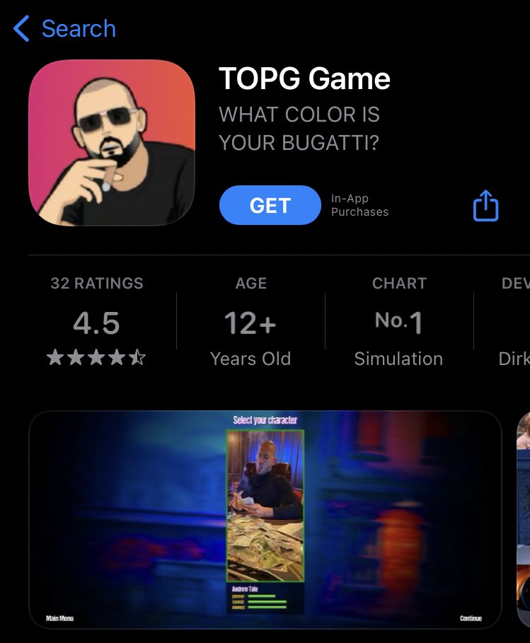 LAxFLAME's tweet photo. Ain’t no way they made an Andrew Tate game 😭 https://t.co/xMDNcT4g1E
