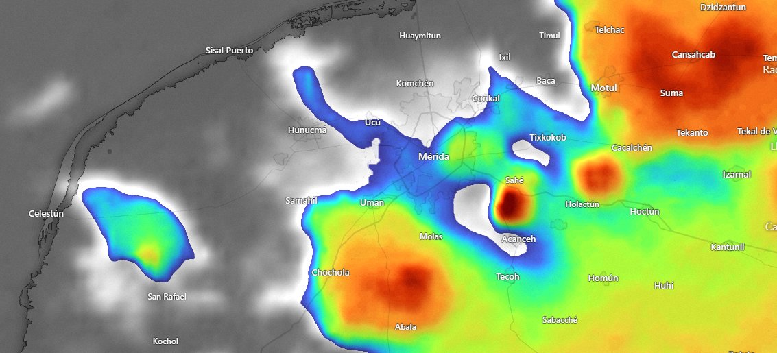 ClimaYucatan's tweet photo. ⛈️Celdas de tormenta se aproximan a la zona de #Mérida.

Esten atentos. https://t.co/H82E6HYKPq