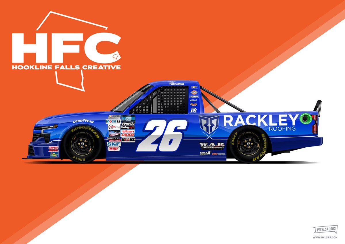 Ready for WAR! I can’t get enough of Tate Fogleman. He’s my favorite driver going, and perhaps all-time. I just wish he had more starts in the 26 this year.

@tate_fogleman 
@Rackley_WAR 
@RackleyRoofing 

#NASCAR #GoBowlingAtTheGlen #Larson